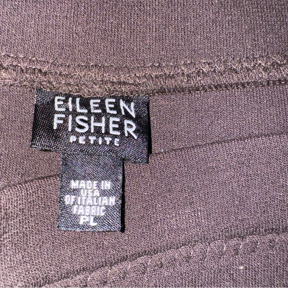 Vintage Eileen Fisher Wool Blend Tulip Skirt Chocolate Brown Size PL - Picture 11 of 13